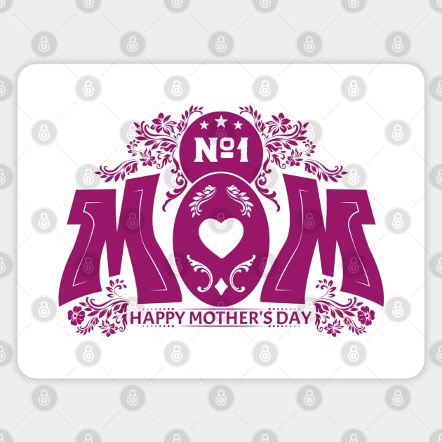 No 1 Mom | Mother's Day Gift Ideas Sticker by GoodyBroCrafts